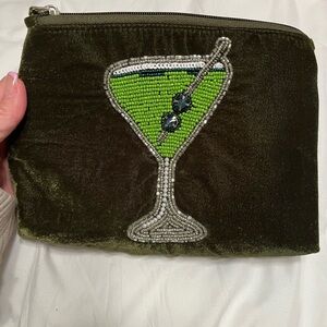 Beaded make up bag